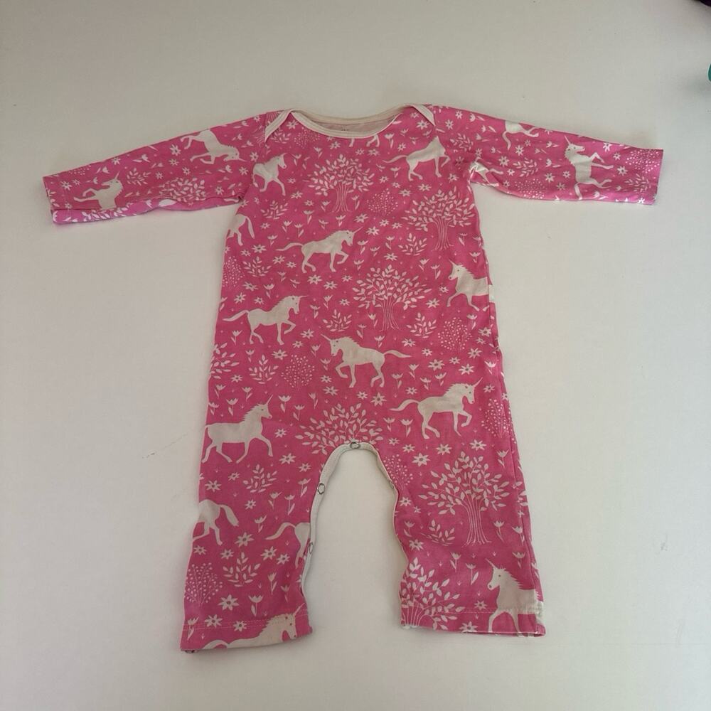 Winter Water Factory Organic Cotton Unicorn Romper